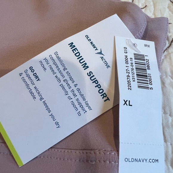 NEW - Old Navy active medium support sports bra Xlarge - Picture 5 of 5